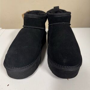 Black Suede Ankle Boots